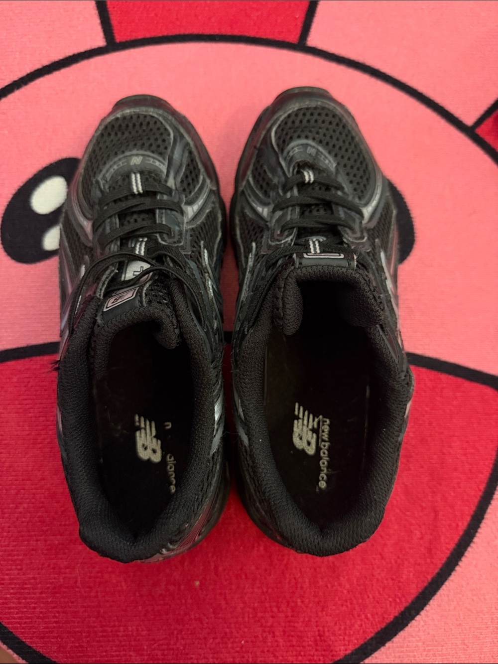 New Balance Kids Black and Gray Athletic Sneakers